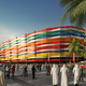 Illustration for article titled Sweeping stadium designs for the 2022 FIFA World Cup in Qatar